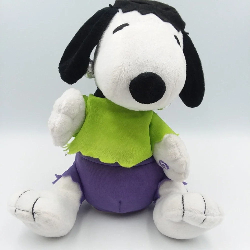 Gemmy Snoopy Frankenstein Animated Sound Motion Plush Halloween *VIDEO‎